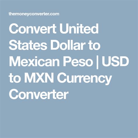Convert from Mexican Peso (MXN) to United States .